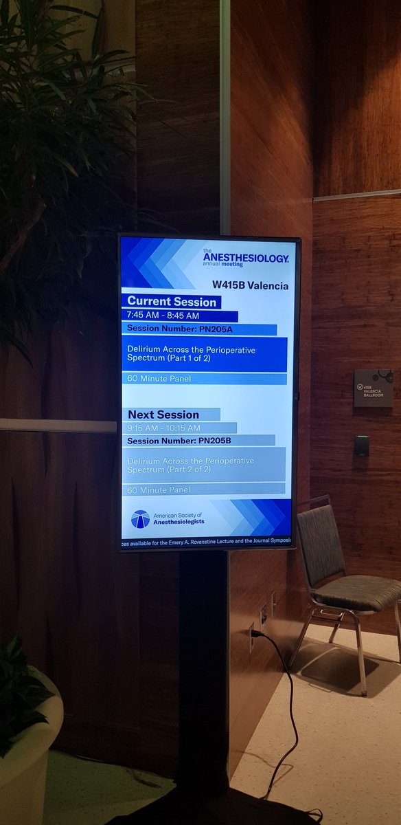 lorenasilvagil's tweet photo. Desde temprano en #ASA19 continuando el #brainhealthtrack con "delirium across the perioperative spectrum" de los Drs. Schenning, Culley y Berger. Tenemos la responsabilidad de proteger y preservar la función cognitiva de nuestros pacientes #brainhealthinitiative https://t.co/0SkhTsA0j2
