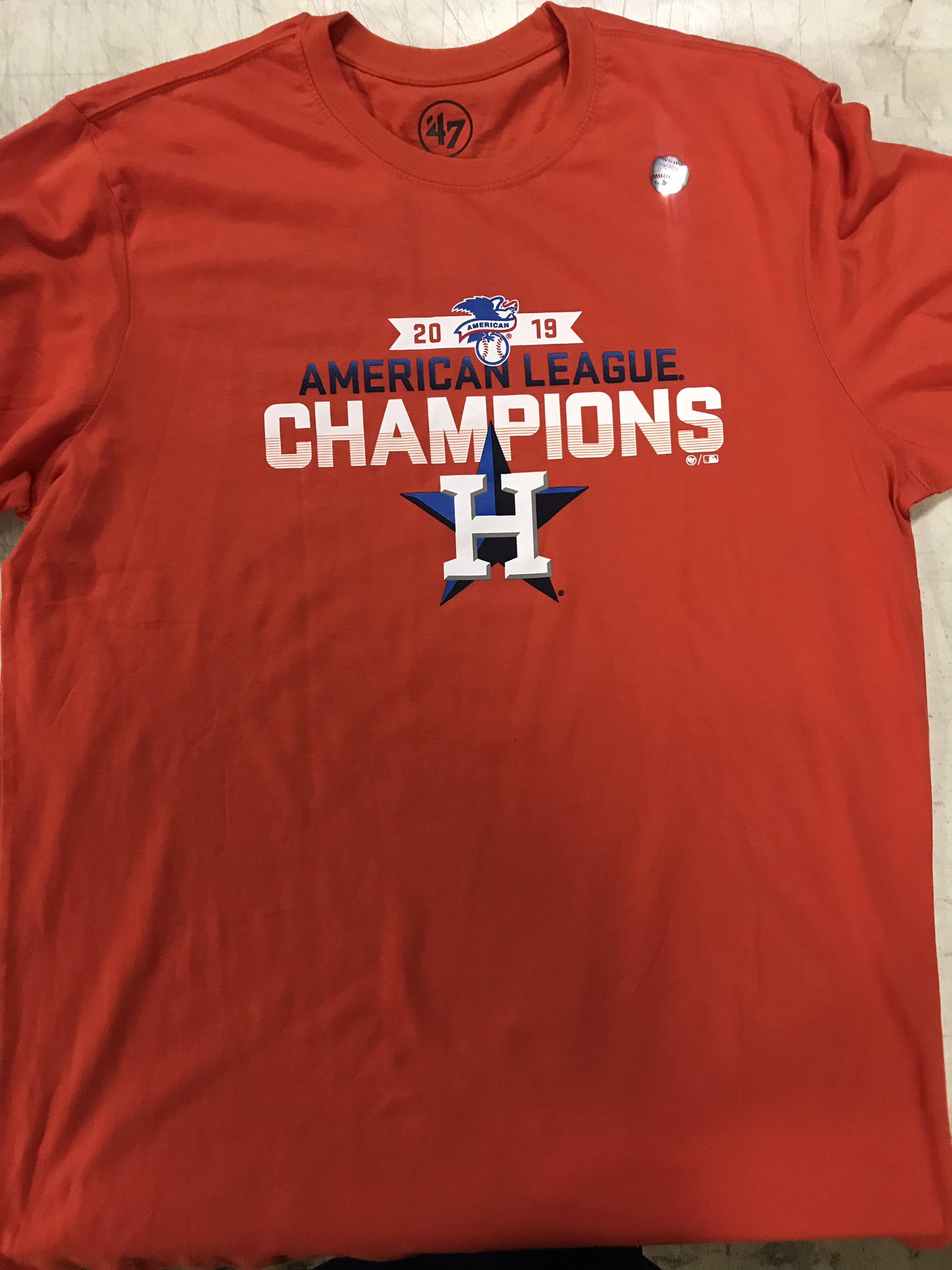 Mycah Hatfield on X: Astros World Series and ALCS Champs shirts are hot  off the press and headed to Academy this morning! Trademarks Promotional  Products printed 30,000 shirts in the last 24