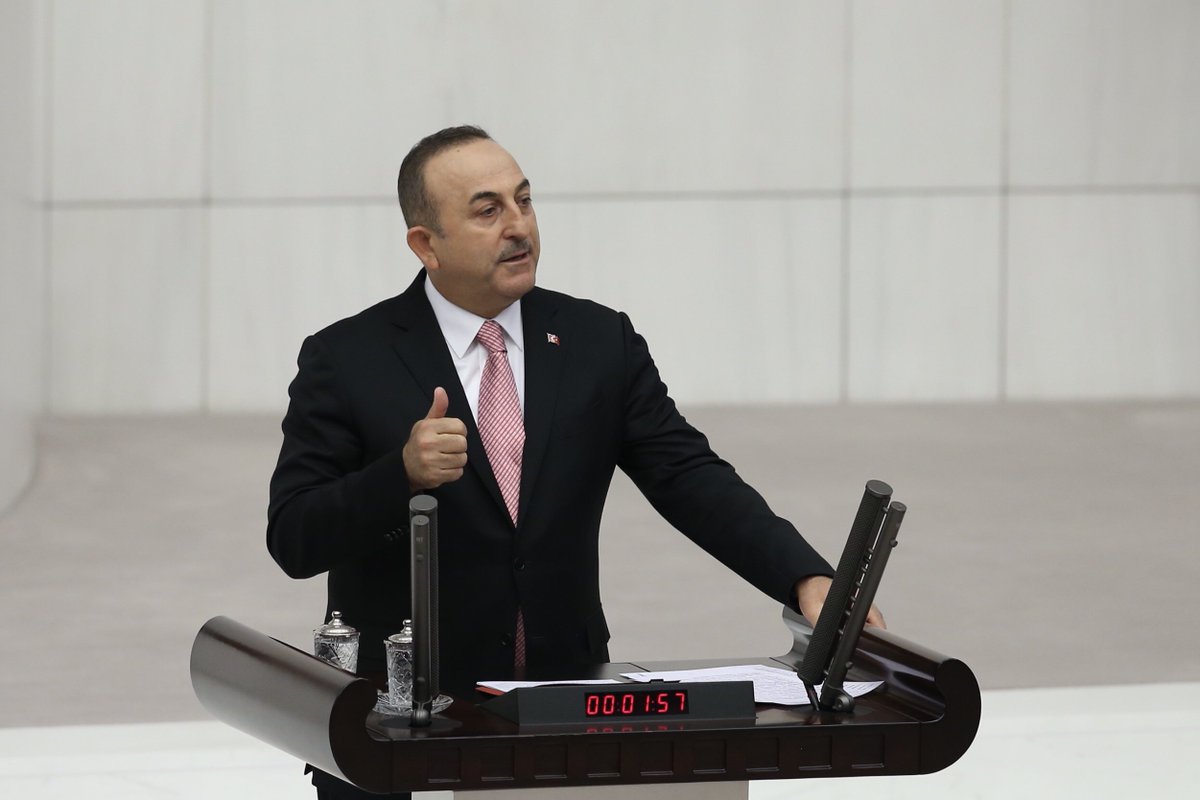 anadoluagency's tweet photo. 'Operation Peace Spring “strategic” for regional security' 

#Underlining that a “PKK state” was planned to be established in the region, @MevlutCavusoglu said that Turkey “spoiled a big game” with the #OperationPeaceSpring

https://t.co/2xkeu0maNh https://t.co/KiWsE7NU7g