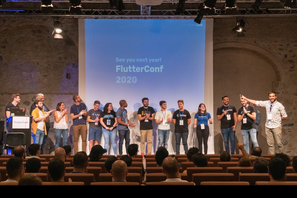 Work together was inspiring, this people is really amazing...
A big hug for all 😍
#FlutterConf