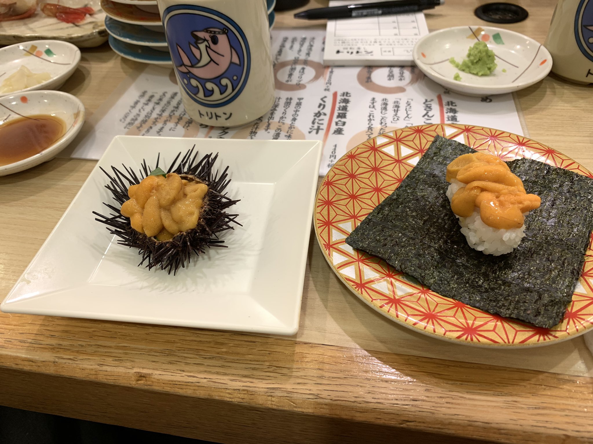 ひー スカイツリーのトリトンていう北海道のお寿司屋さん ウニ大好きだからめっちゃ美味かった T Co R3mcourpnp Twitter