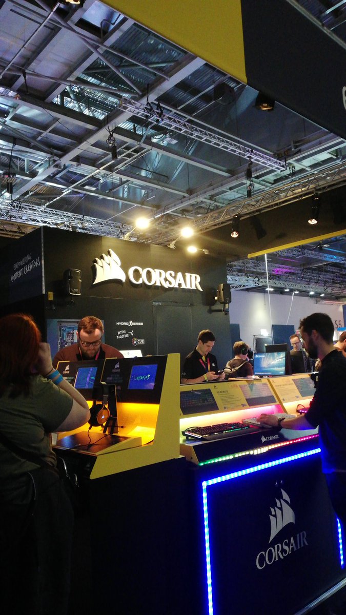 Posting for free stuff at egx XD 
@corsair #RGBLIFE