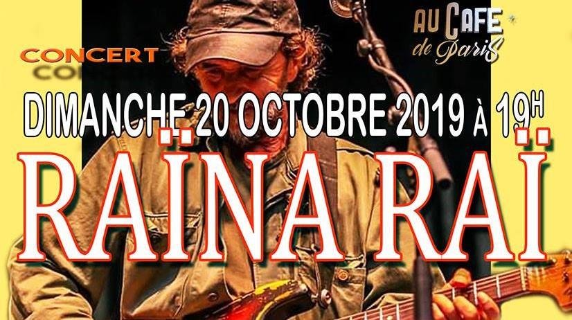 [Que faire dans le quartier ce dimanche ?]
Concert du groupe mythique Raïna Raï à 19h au Café de Paris, 158 Rue Oberkampf. 12€
▶️Résa conseillée sur la page FB de l'évènement. facebook.com/events/2365667…