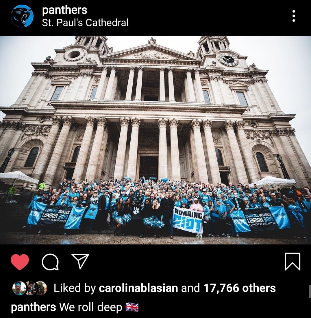 lyto73's tweet photo. 4 photos that summarized my amazing #LondonCalling experience with @roaringriot @RoyalRiotUK! Checked off another stadium on my #BucketList to watch @panthers games! #KeepPounding #IRiot #DoYouRiot #ChangeTheCulture https://t.co/nXBaxnWL0F