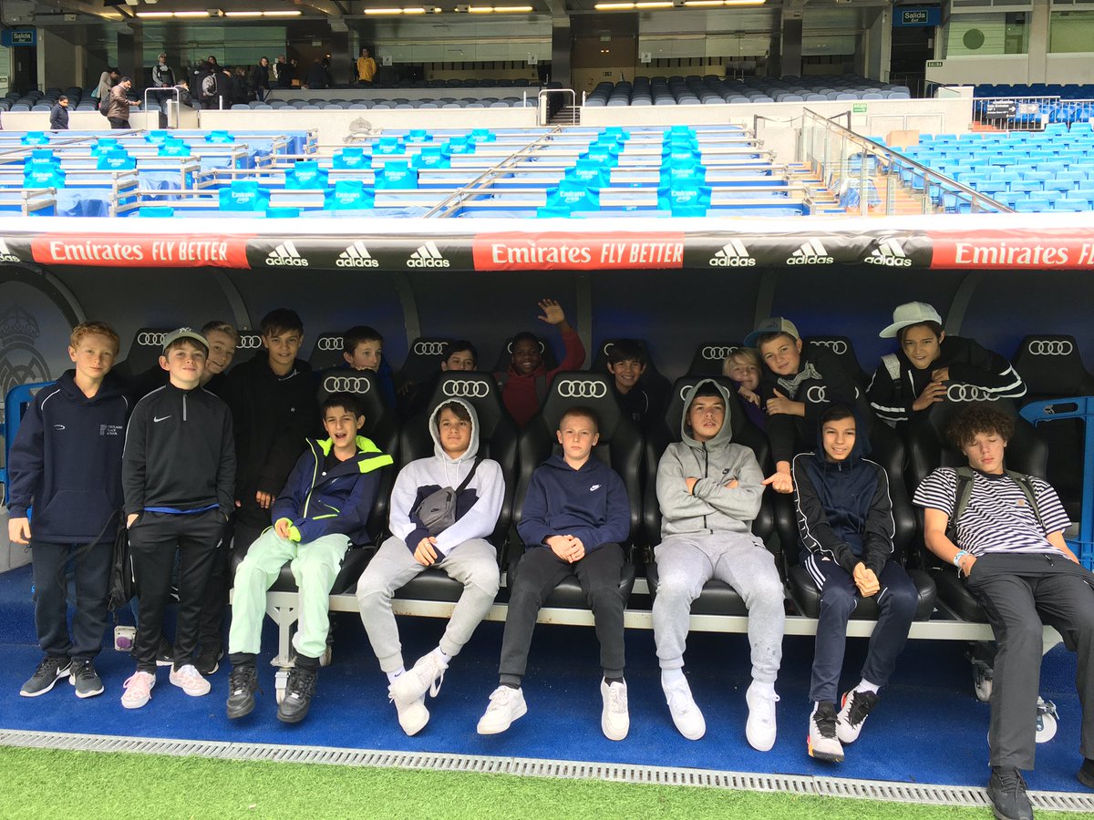 PPS_Sports's tweet photo. Another day, another stadium for the PPS boys! The boys thoroughly enjoyed their tour of the Santiago Bernabeu Stadium and are looking forward to their first match later today. @PortlandPlaceHd @davidbradbury31 https://t.co/ZGHHRJ51IR