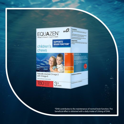 Equazen is clinically researched Omega-3 & 6 fish oil supplements to support brain function*. Available in capsules, strawberry chews or liquid for the whole family! *DHA contributes to brain function. #Supplements #BrainHealth #MentalHealth