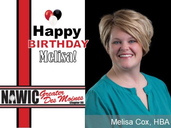 NAWICDesMoines's tweet photo. Happy Birthday Melisa! https://t.co/Xkyn6A3xxr