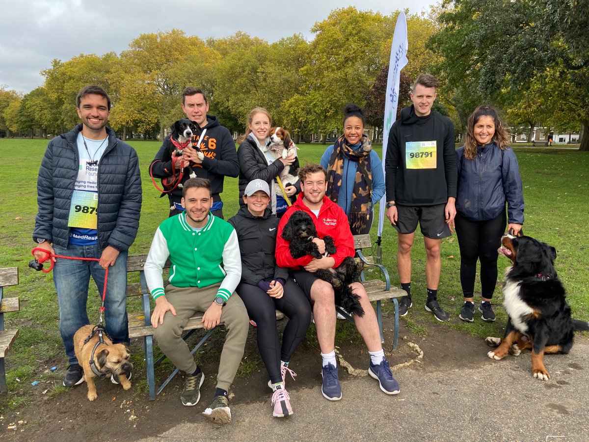 MedResFdn's tweet photo. Good luck to all our #ResearchRacers taking park in todays #DogJog! https://t.co/e4JzRttrwO