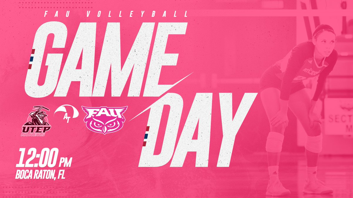 FAUVolleyball's tweet photo. Pink Match
Gameday Info: https://t.co/gdG39EvS0Z
#VolleyballInParadise 🌴🏐🦉 https://t.co/MwtJsnSKqT