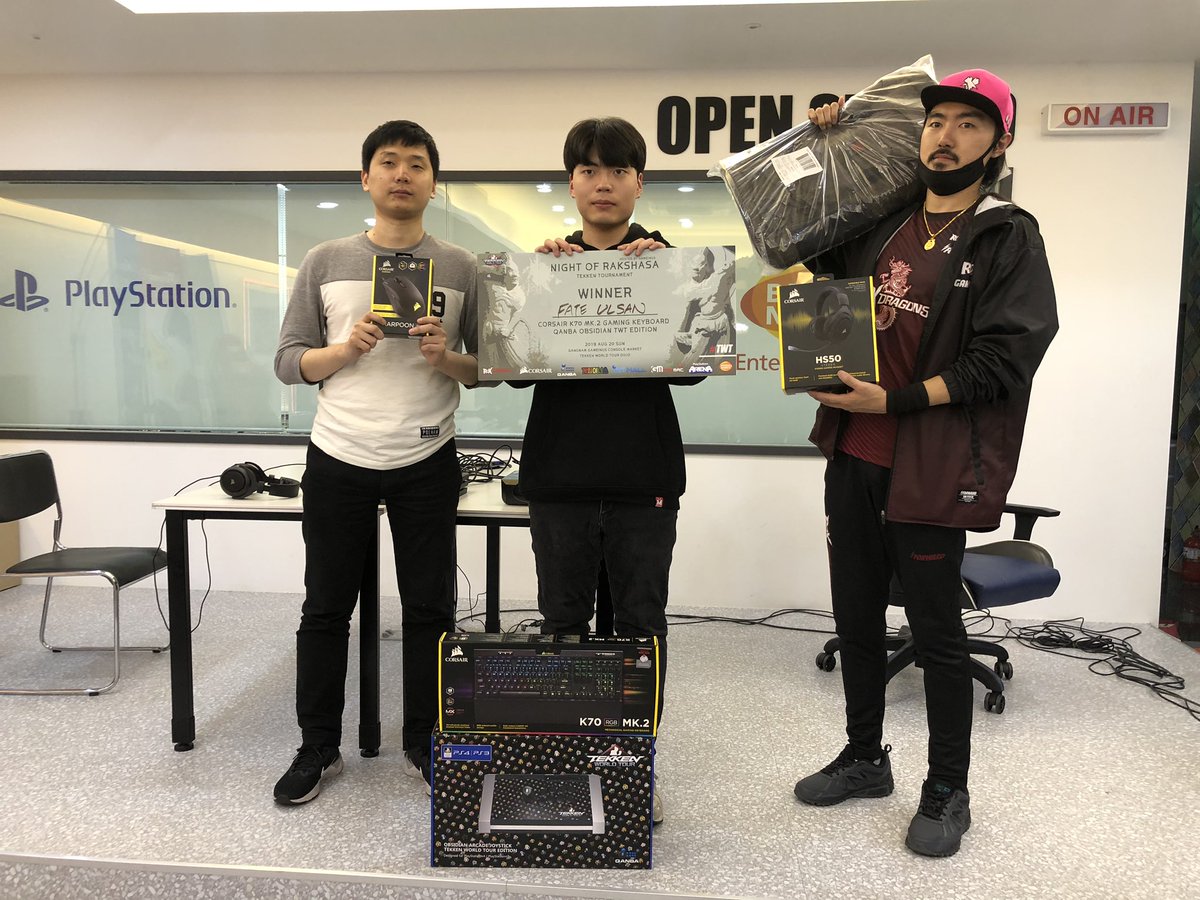 roxgaming_eng's tweet photo. Here comes the Results of
Night of Rakshasa TWT Dojo
hosted by Game Inus👹
Congratulations🎉
🏆FATE | ULSAN
🥈ROX Dragons | CHANEL
🥉TEJJ
#ROXGAMING #GAMEINUS #CORSAIR #QANBA #TEKKEN7 #TWT https://t.co/y7Hzv9HL1e