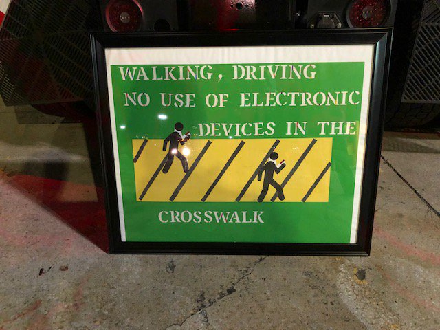 Use your cellphone wisely...Looking down instead or around is a problem while Driving, In pedestrian crosswalks or walking through the building. No me, not today. #Guardtheyard