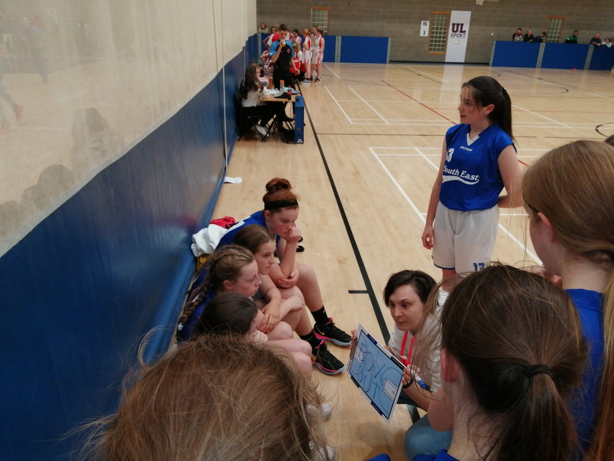 Girls plate final South East 9 North East 17 #tomcollins <a href="/BballIrl/">Basketball Ireland</a>