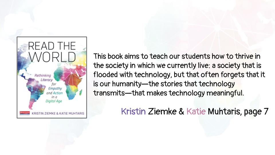 KristinZiemke's tweet image. The human story will endure regardless of the tools. Technology is merely the vehicle we use today to tell our stories. We believe if we use digital tools to help Ss tell their stories AND use them to hear the stories of others, they will be inspired to take action 4 a better 🌏
