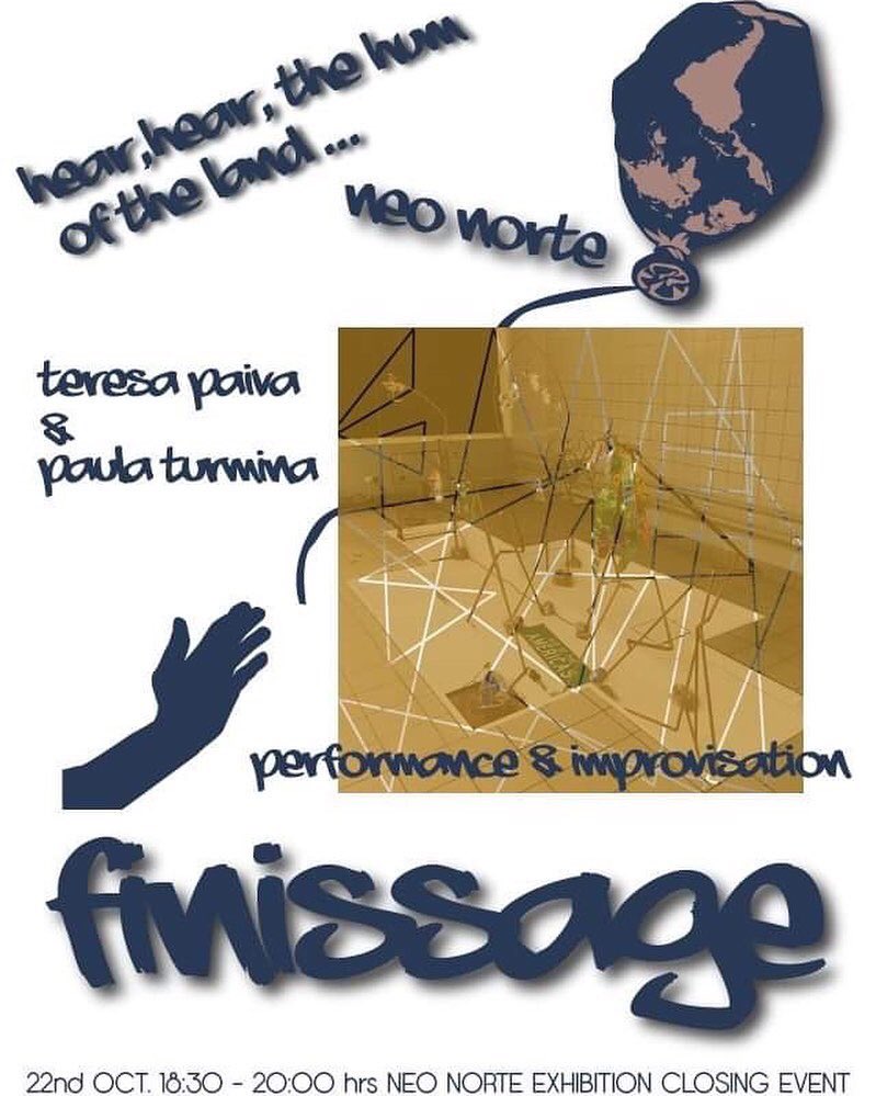 REPOST! Plotting a little #performance &amp; #improvisation with @paulapturmina for the #NeoNorte finissage @e_artsprojects on 22/10 - 7pm. All welcome to join 🙂🙏🏽❤️ #hearhearthehumoftheland #sculpture #sound #installation