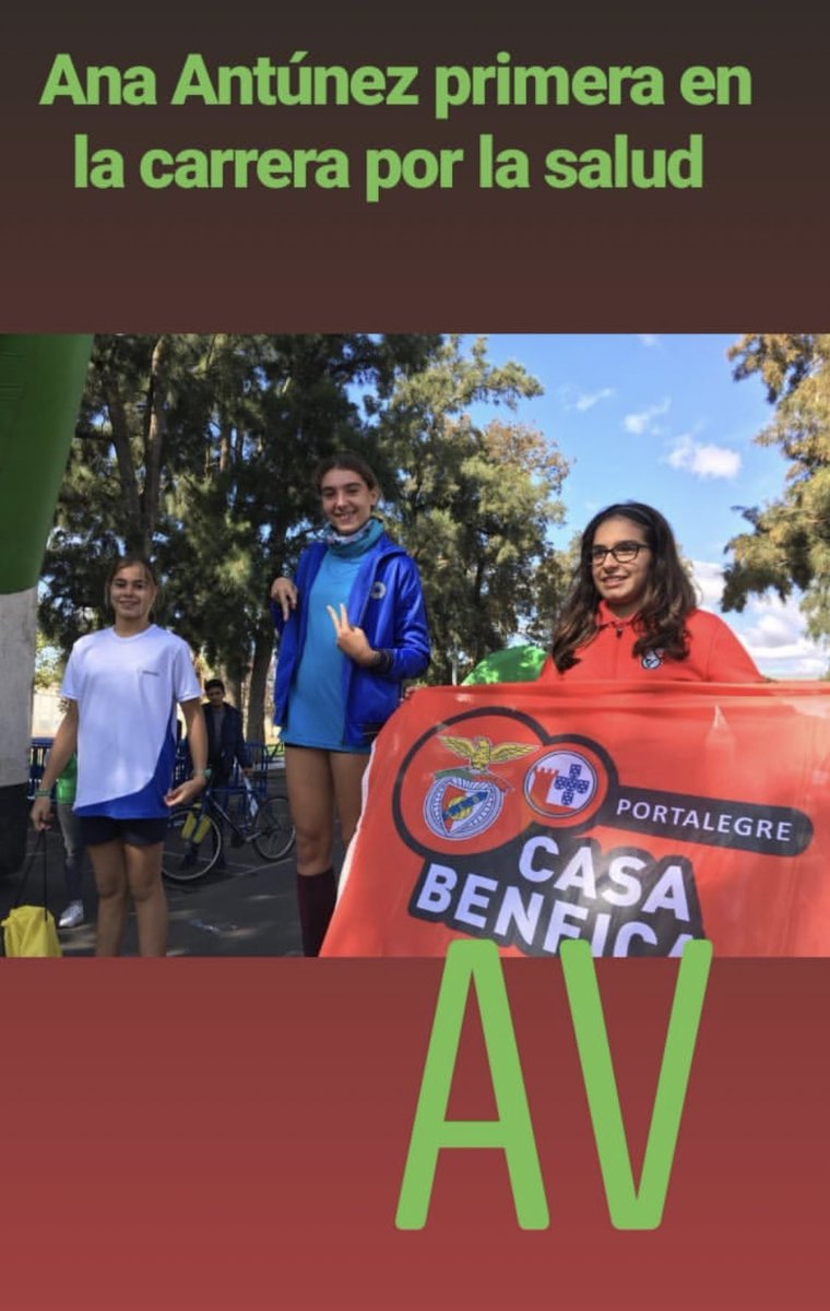Más éxitos en la carrera por la Salud de Badajoz, nuestra atleta Ana Antúnez ganadora de su categoría 
#YesWeCab
#AlgasVerdes