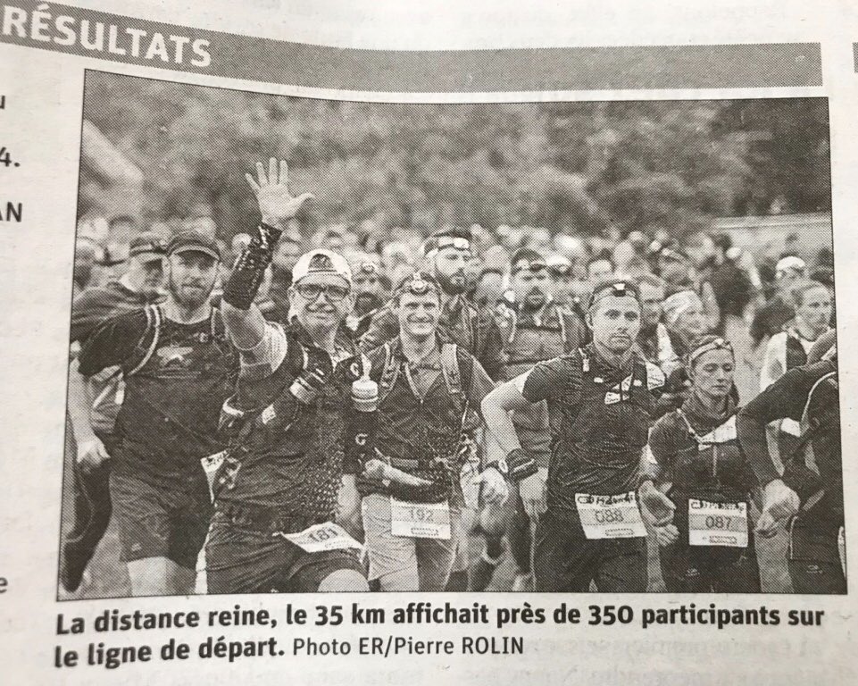 PascalOLEK's tweet photo. Quand tu as de bonnes têtes, tu finis dans le canard du jour 🤣😂😘 ! Avec le poto #elephantrose #traildeslumieres . Merci @LEstRepNancy https://t.co/8u7eMv0DBi
