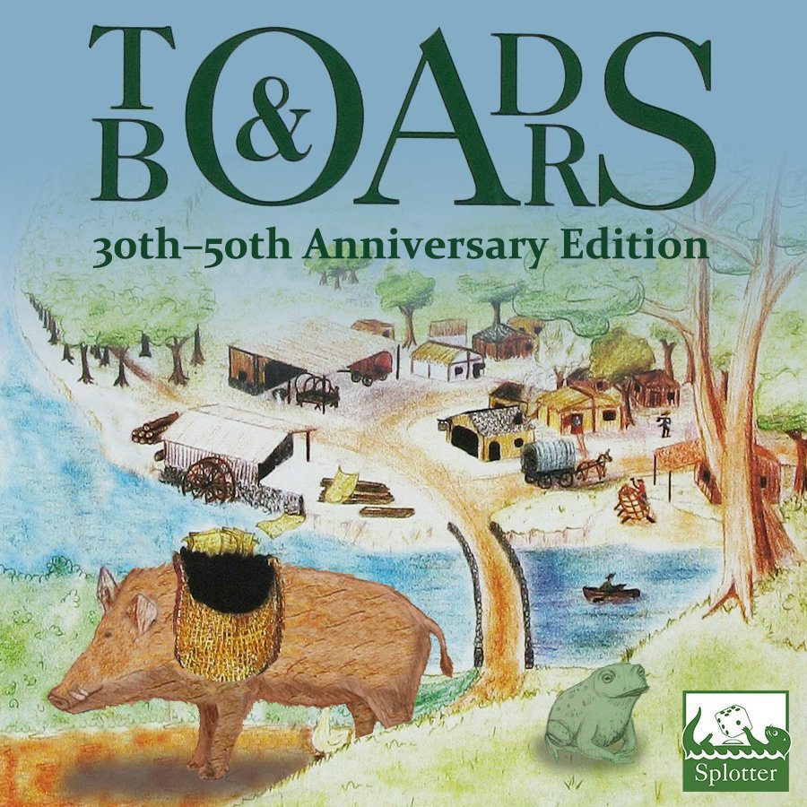 Roads and Boats box art turned into Toads and Boars.