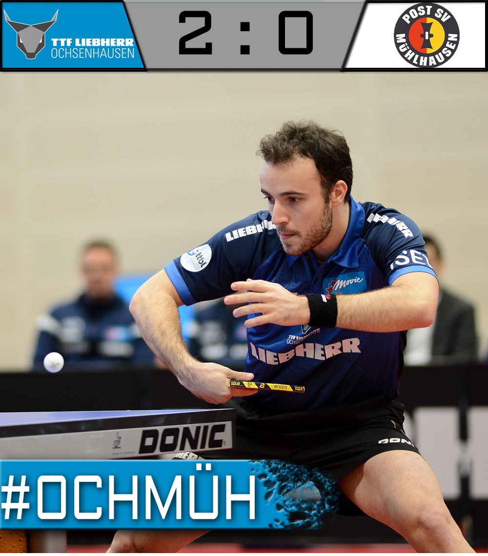 Hochspannung bis zum letzten Punkt!
<a href="/SimonGauzy/">.</a> kann sich in einem höchst knappen Spiel gegen Daniel Habesohn durchsetzen und bringt uns damit die 2:0 Führung zur Pause!
#OCHMÜH #TTBL #OXcited #OxNation