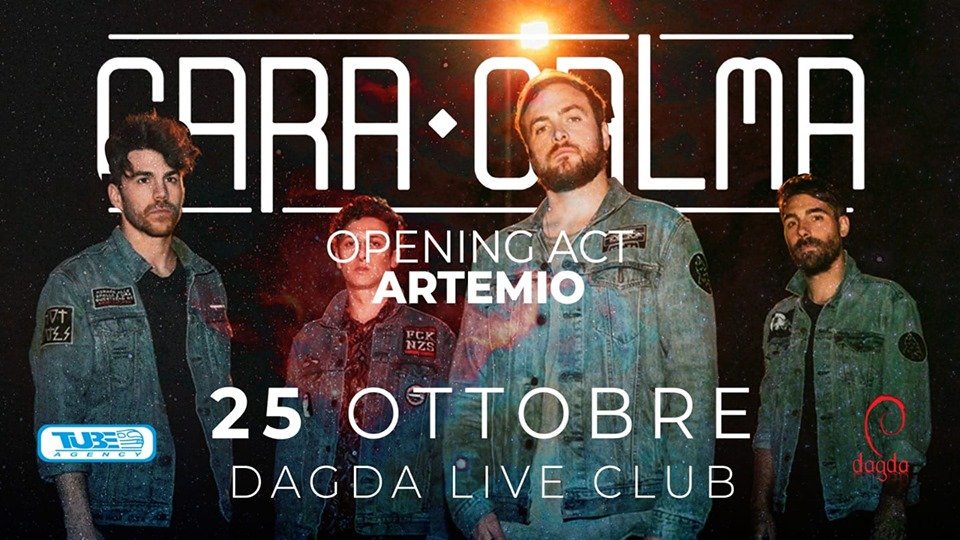 DagdaLiveClub's tweet photo. 25 ottobre CARA CALMA &amp; ARTEMIO @DagdaLiveClub https://t.co/NkI14ROidt