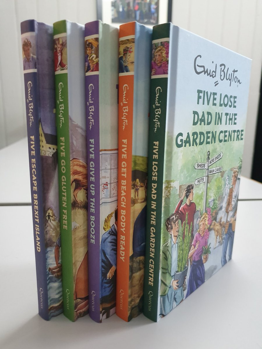 GoldsboroBooks's tweet photo. Did you know....
We have these Enid Blyton for Grown ups - signed by the author, @bruno_vincent in first edition available online & in-store.
@QuercusBooks #signedfirsteditions #firsteditions #enidblyton #famousfive #goldsboro #cecilcourt #parody https://t.co/jAjDMlq8xM