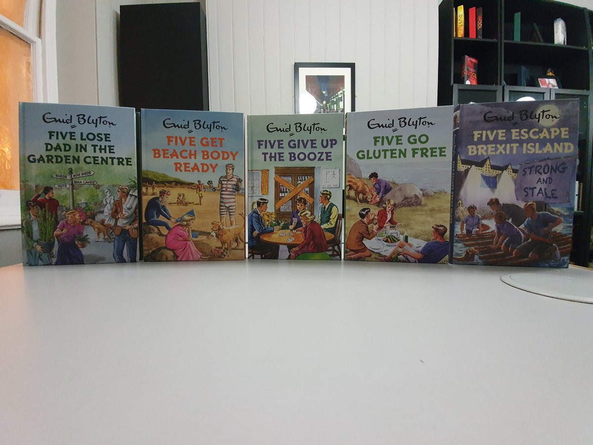 GoldsboroBooks's tweet photo. Did you know....
We have these Enid Blyton for Grown ups - signed by the author, @bruno_vincent in first edition available online & in-store.
@QuercusBooks #signedfirsteditions #firsteditions #enidblyton #famousfive #goldsboro #cecilcourt #parody https://t.co/jAjDMlq8xM