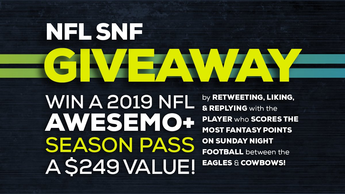 Awesemocom On Twitter Nfl Snf Giveaway Win A