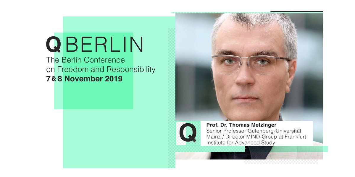 QBerlinQsts's tweet photo. Want to learn more about ethics & #AI? We're proud that @ThomasMetzinger will share his knowledge at #qberlin on Nov 7! He's a European Commission advisor on all things about AI and will be exploring the socio-cultural consequences of the AI revolution. #humantechnologies https://t.co/RSbmQOYJwW