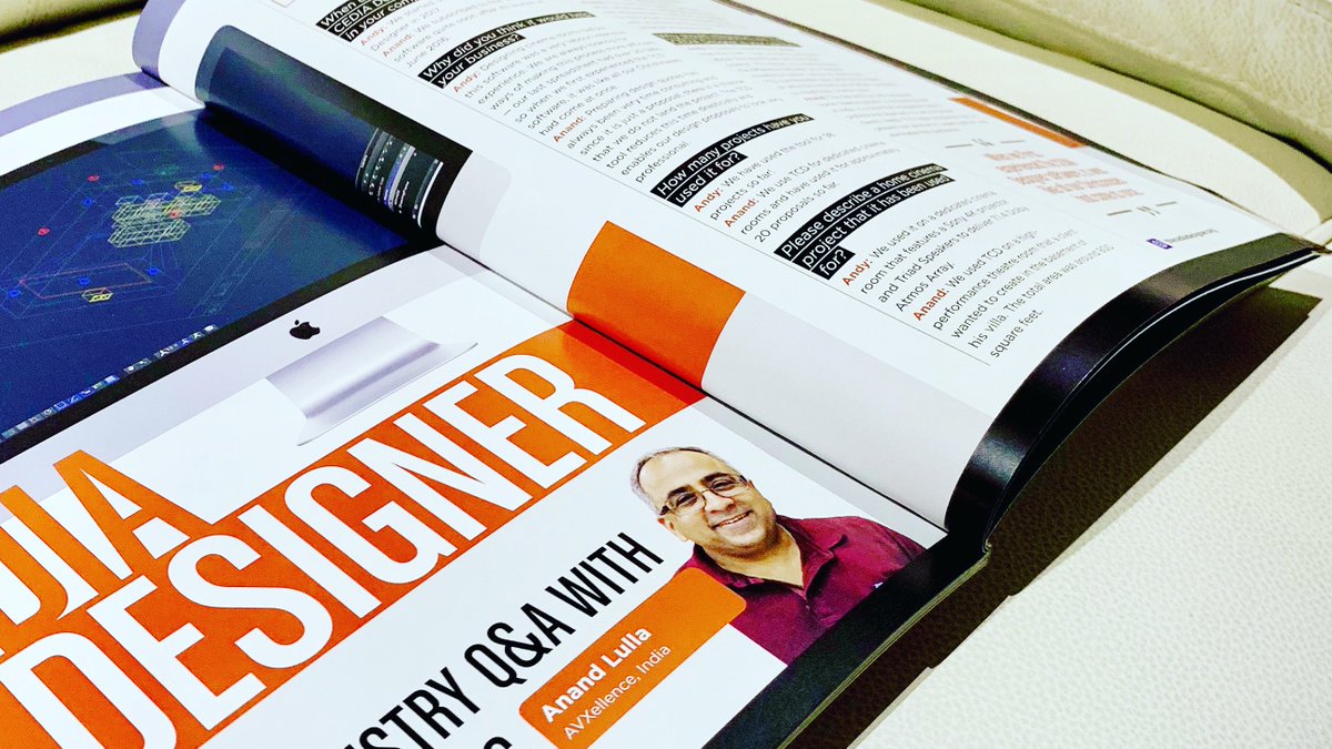 We recently sat down with <a href="/CEDIA/">CEDIA</a> to discuss #hometheater design. Catch the article on page 42 on the following link - bit.ly/35OfaiZ