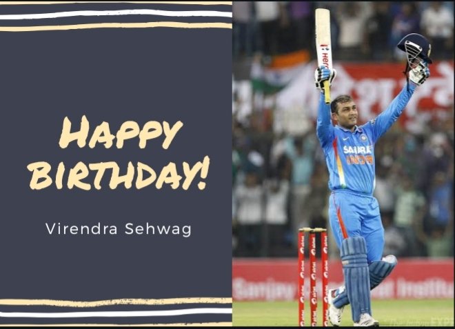 Happy birthday to Virender Sehwag! 