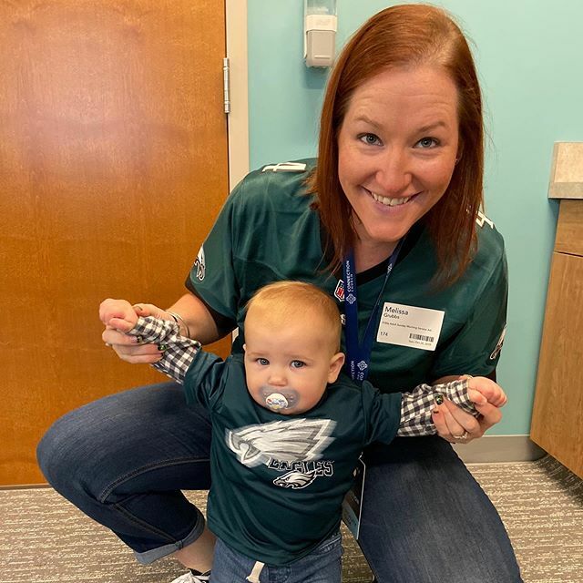 come2connect's tweet photo. We Love Pastor Tyler’s son TJ supporting our local team. Our nursery workers like Melissa do a great job taking care of all of our babies in our Connection Kids Nursery. #kids #eagles #nursery #cometoconnect #church #serve https://t.co/YMmZd9Yhmw