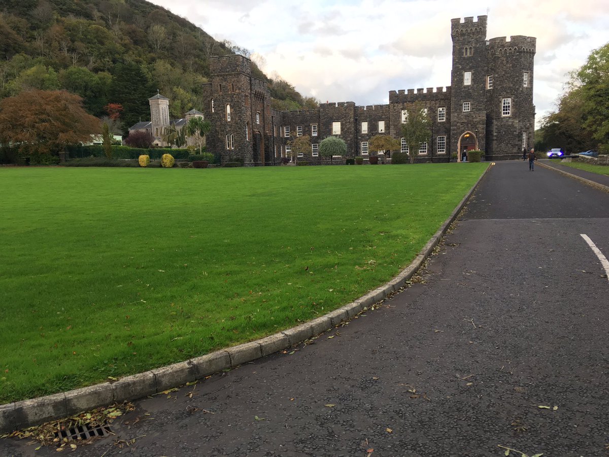 Eamdee's tweet photo. 40th anniversary reunion at my alma mater, now known as @StKillians but always St MacNissi’s and Garron Tower to us nearly 60 year olds. Didn’t appreciate the beautiful setting at the time! https://t.co/G5uiEmDEqP