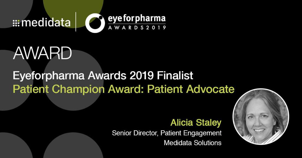Medidata's tweet photo. We're thrilled to announce that our @stales is a finalist in the Patient Champion Award: Patient Advocate category for @efp_awards 2019. Congrats to all other finalists and good luck! 🎉

https://t.co/iLTUXjZ9rM

 #efpawards #pharma #awards https://t.co/i0qS41Fx6G