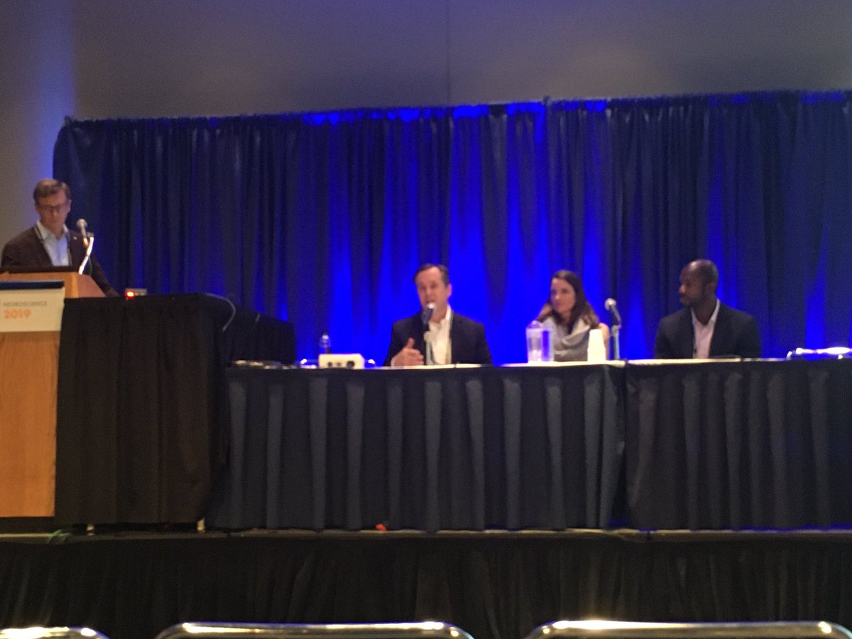 Fantastic and very insightful presentations and panel on Navigating Team Science from Drs. John Davenport, Anne Churchland, Cris Bragg, and Bolu Ajiboye @Neurosci2019 <a href="/SfNtweets/">Society for Neuroscience (SfN)</a>! Great work Professional Development Committee! #SfN19