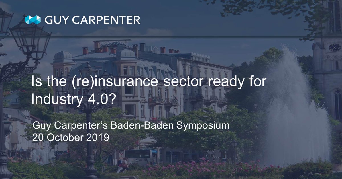 Guy Carpenter (@guycarpenter) on Twitter photo Guy Carpenterās CEO International, <a href="/JamesHNash/">James Nash</a>, addresses delegates at the Baden-Baden Reinsurance Symposium and asks, is the (re)insurance sector ready for Industry 4.0? #BBRe19 #GCBB Guy Carpenterās CEO International, <a href="/JamesHNash/">James Nash</a>, addresses delegates at the Baden-Baden Reinsurance Symposium and asks, is the (re)insurance sector ready for Industry 4.0? #BBRe19 #GCBB