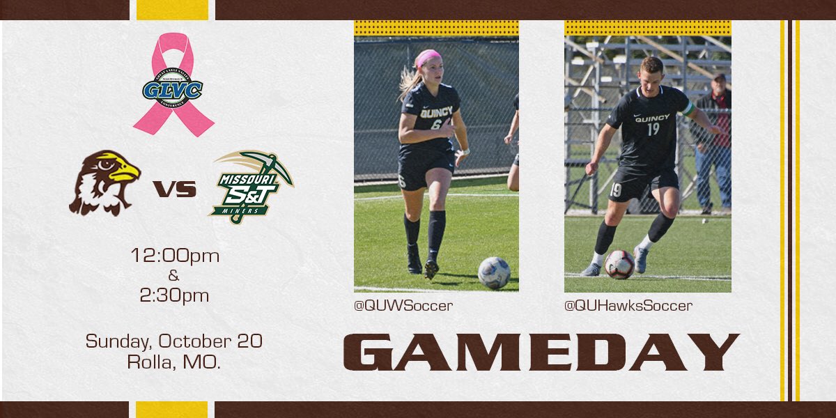 QUHawks's tweet image. ⚽️ GAME DAY ⚽️

@QUWSoccer kick things off on the road against @minersports and @QUHawksSoccer follows!

Follow the live action here ⬇️

🖥: glvcsn.com/mst/
📊: minerathletics.com/sidearmstats/w…