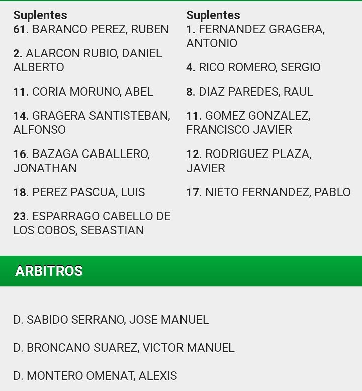 Titulares, Suplentes y trío arbitral.
Vuelven a casa y re-debutan con nuestro equipo : <a href="/sivesilvero11/">Sive 10</a> y Sebas
Bienvenidos y mucha suerte