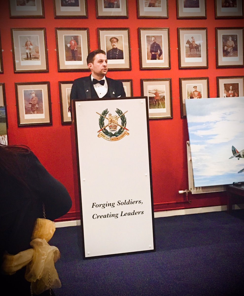 ABFbarney's tweet photo. A quick guesstimate of last night's gala dinner at AFC Harrogate may go above £17k!  What a night it was - some exceptionally inspirational, and generous, people. #LoveMyJob @Soldierscharity @CO_AFC @ComdITG @COLRICHARDKEMP @BrianWoodMC @MadCowFudge @RHChelsea https://t.co/WIYFOhwoqE