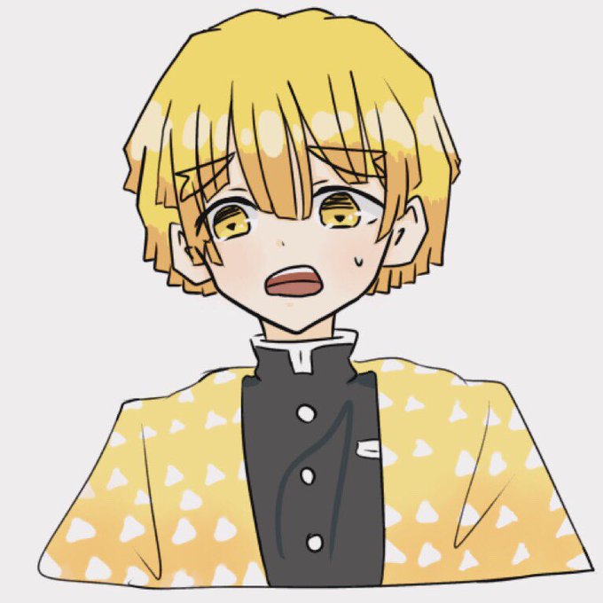 【】たいた【】さんがTwitterに投稿した我妻善逸(鬼滅の刃)のイラスト。