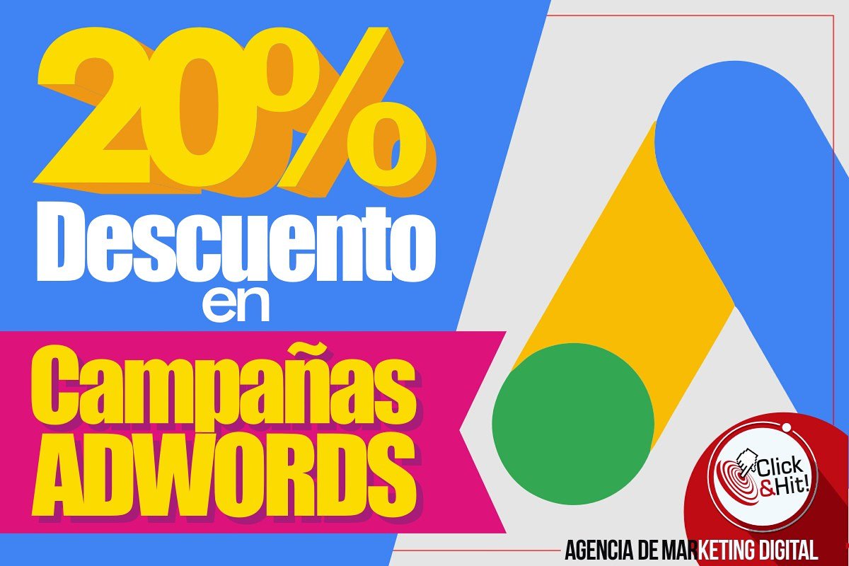 ClickandHitCDMX's tweet photo. 📢 ¡Aún estas a tiempo! 📢
Creamos tu campaña Adwords optimizada para tu marca y además te ofrecemos el 20% de Descuento.
¡Hasta hoy!
👉Contáctanos👈
https://t.co/AaBm7kg7Qe
#Adwords #ClickandHit #Google
#PublicidadenGoogle #Marketingdigital
#felizdomingo #20Oct https://t.co/VsX20F342k