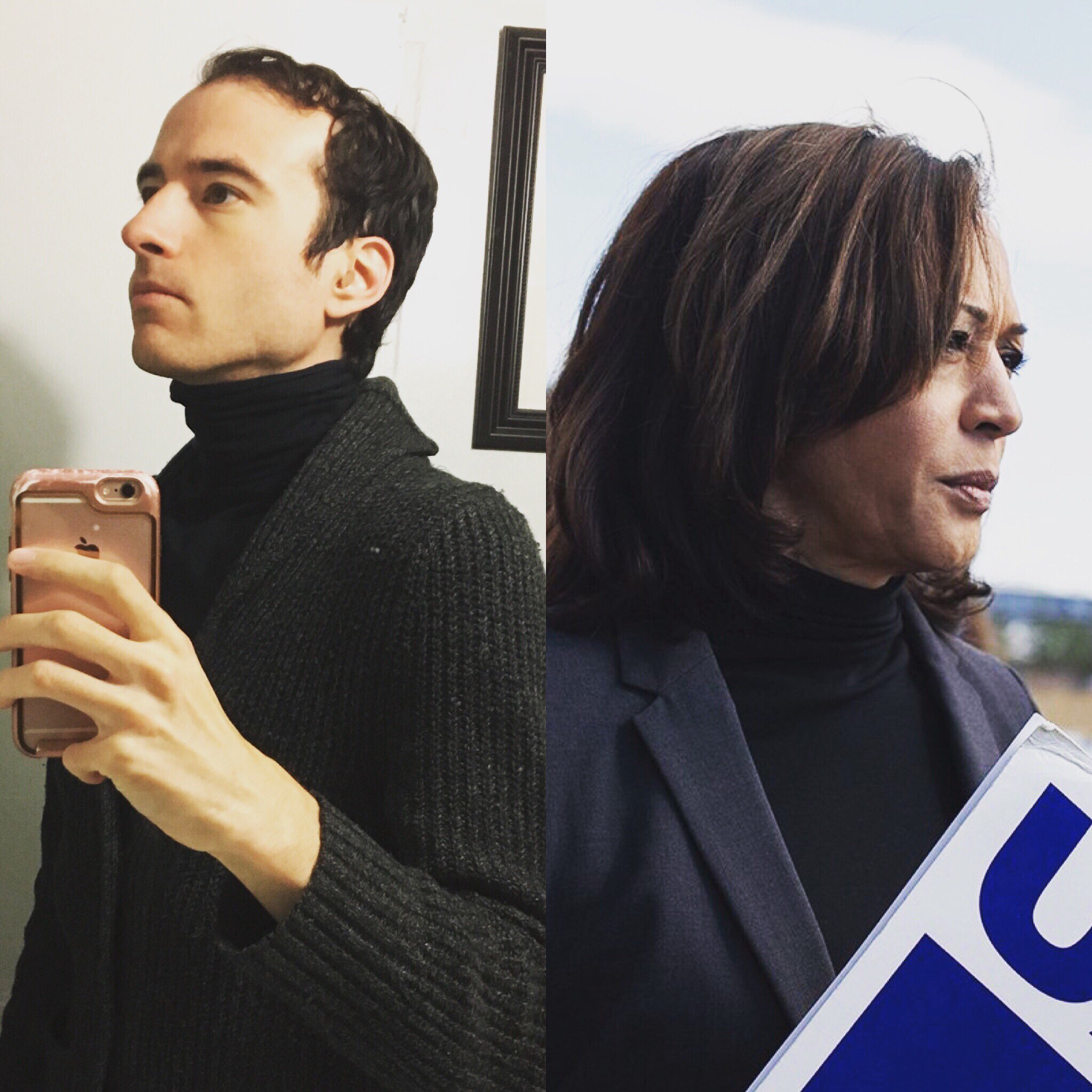 Happy birthday to Kamala Harris! Enjoying another turtleneck day in your honor     