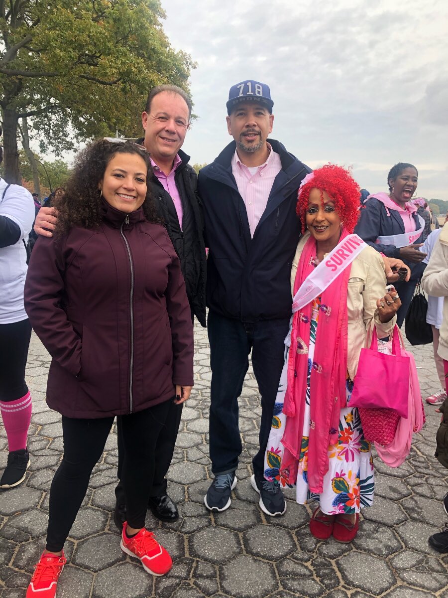 MarkGjonajNY's tweet photo. Great morning #MakingStrides against #BreastCancer Walk.Proud to help raise awareness & offer #freemammograms at my District Office for #D13 https://t.co/BSBKxZRZTL
