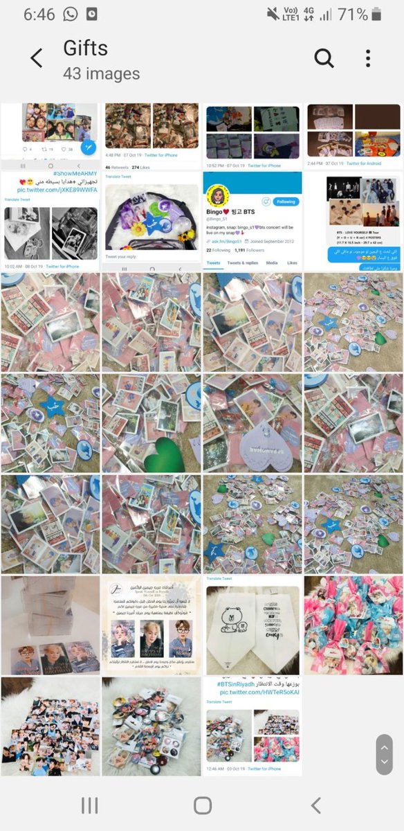 Basma_BAM's tweet photo. I don't know if I told you people about this, but I've taken photos of all the free gifts people were saying they will give out in the concert so that I can get some.
News: I Did not get any 😭
#BTSinRiyadh
#ShowMeARMY https://t.co/z6iVWFl4KS