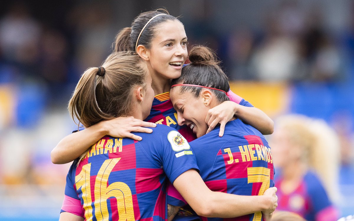 🚩 FINAL!

<a href="/FCBfemeni/">FC Barcelona Femení</a> - EDF Logroño (5-0)

⚽️ <a href="/marta_torre5/">Marta Torrejon</a> (5’), <a href="/Jennihermoso/">Jenn1 Hermos0</a> (23’), <a href="/AitanaBonmati/">Aitana Bonmatí Conca</a> (25’), <a href="/AsisatOshoala/">ASISAT O.O.N</a> (51’), @kheirahamraoui (81’) 

#ForçaBarça #PrimeraIberdrola
