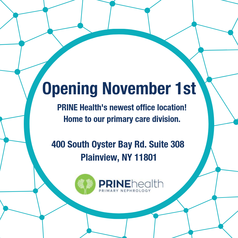 PRINEhealth's tweet photo. PRINE Health is excited to announce our newest office location! Opening November 1st, located at 400 South Oyster Bay Rd. Suite 308 Plainview, NY. We look forward to seeing you there! https://t.co/M8HENnSALM
#PRINEHealth #NewLocation #Plainview #ContactUs https://t.co/a28DT9FOoj