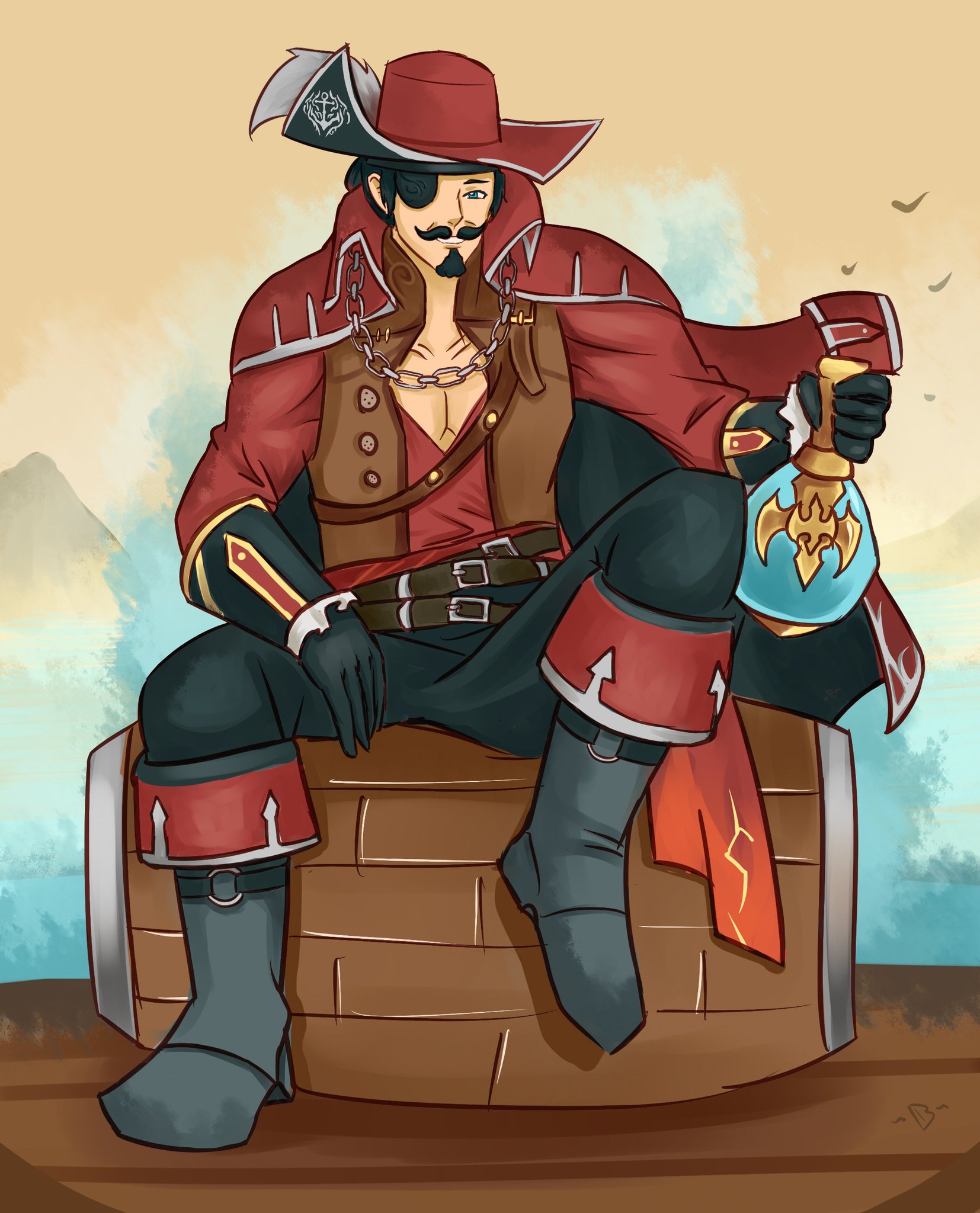 captain morgan cowboy hat