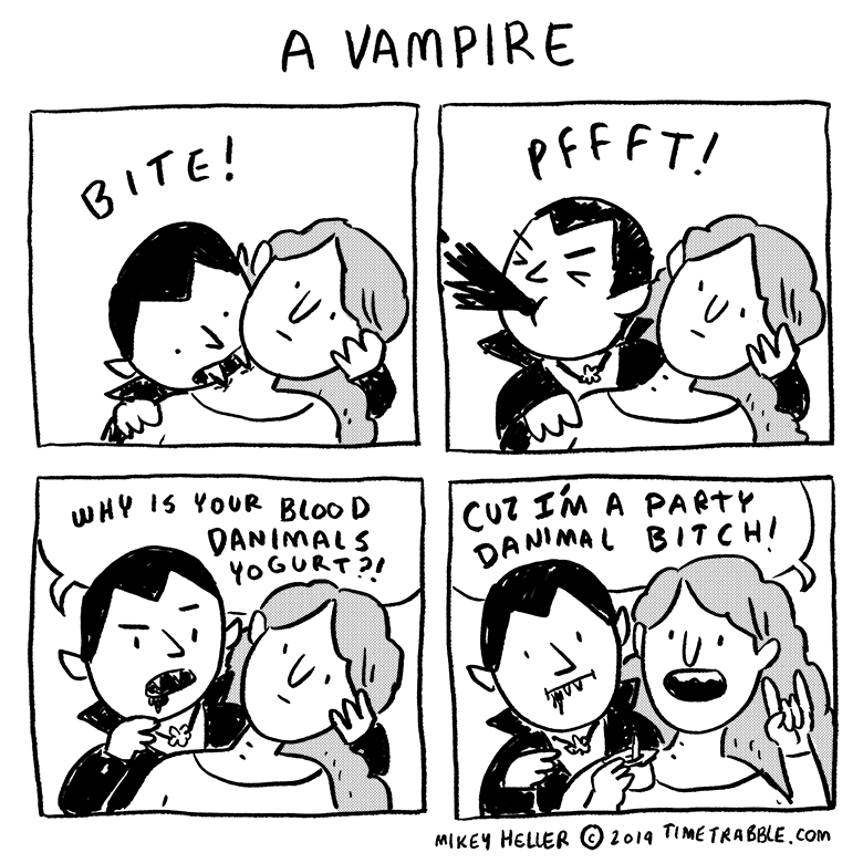 i drew a comic about a vampire 