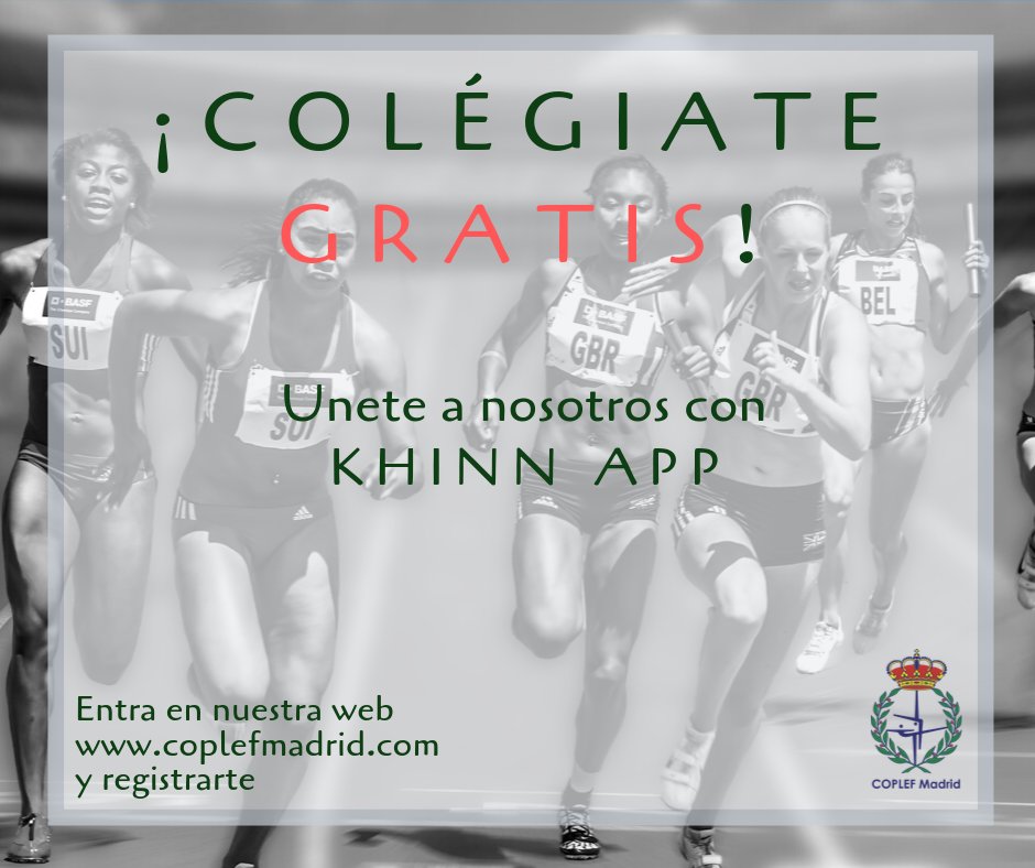 coplefmadrid's tweet photo. 🙌¡Colégiate #GRATIS! 🙌 gracias a  @Khinn_app 🤗
Entra en el banner de nuestra web https://t.co/dfa3WYGDi6 📲 y ¡Registrate!
-----------------
#Promoción #KhinnApp #Colégiate #CoplefMadridEresTÚ #JuntosSomosMásFuertes #LaFuerzaDelColectivoDependeDeTI https://t.co/vM8FhZmCW4