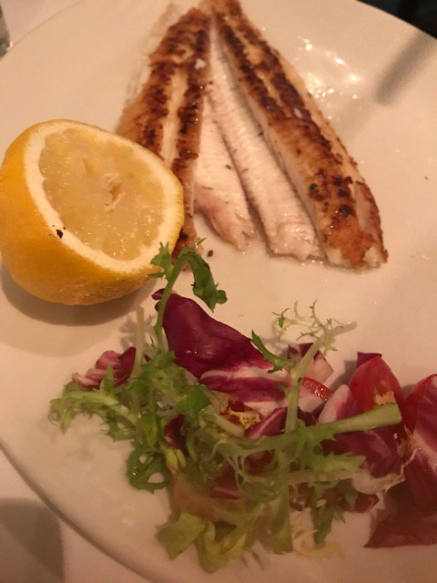 💕 Delicious dover sole at the fabulous <a href="/VillaBiancaNW3/">Villa Bianca</a>. May look a bit sparse because you can't see the beautifully steamed spinach and potatoes too! Great source of protein &amp; heart-healthy omega-3s  🐟 #villabianca #hampstead #doversole #fish #hearthealthy#protein #fitfam