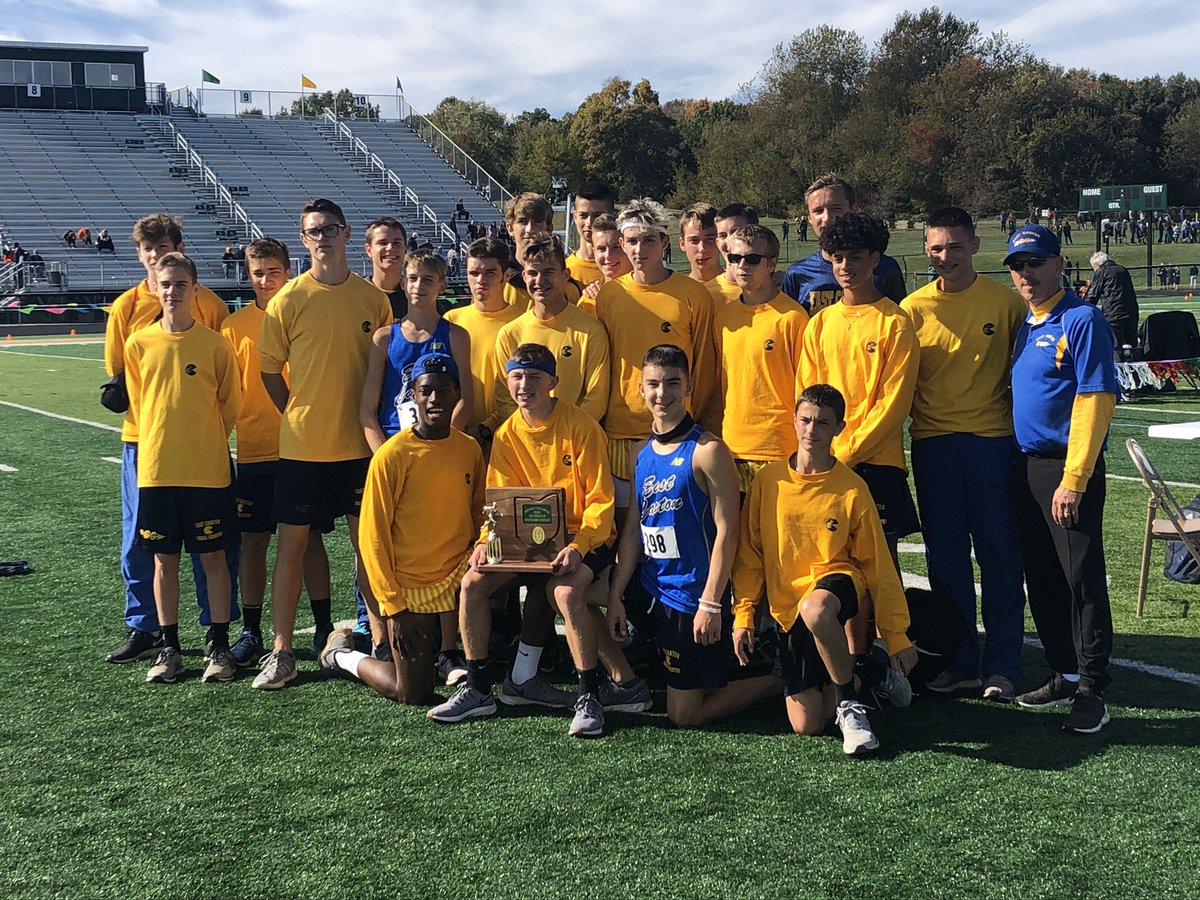 ECCrossCountry's tweet image. We are District Champions for the third year in a row. We will compete at Boardman next week for a Regional Championship. #PacMenPride