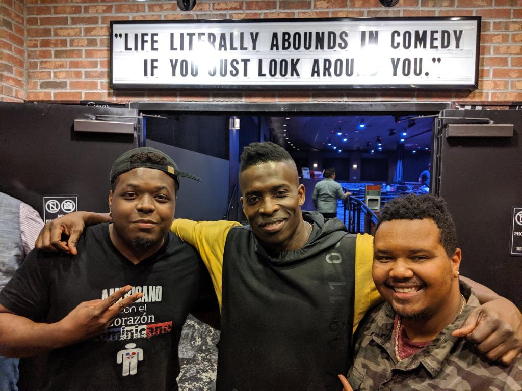 TheFridayPod's tweet photo. The Friday Podcast is out here gearing up for Season 2. OCT 25th. Deonte makin moves and linking up with Godfrey. #Godfrey #MTVVJs #Comedy #funtimes #liveforyourfriday #contentcreator #podcast https://t.co/PJtsFKOujX